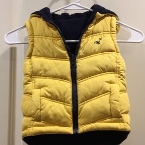 Like New!George unisex reversible ZipUp Kid Puffer fleece hood vest jacket 9-12M